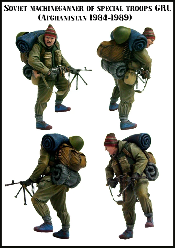 1/35 Soviet Machine Gunner of Special Troops GRU resin kit soldiers GK Military theme Uncoated No colour | Игрушки и хобби