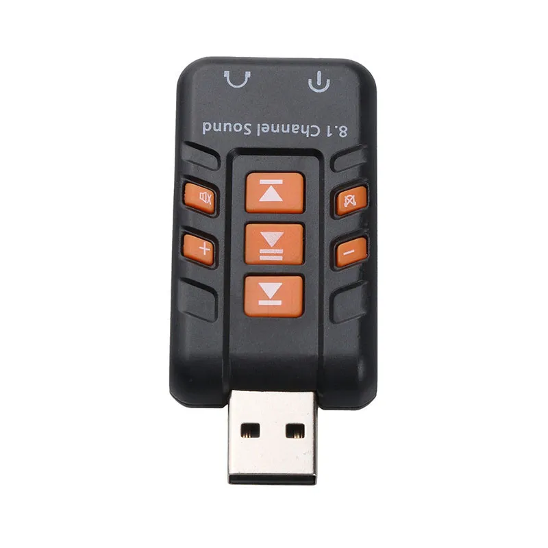 Звуковая карта USB 8 1 канала виртуальный аудио адаптер усилительный корпус белые и