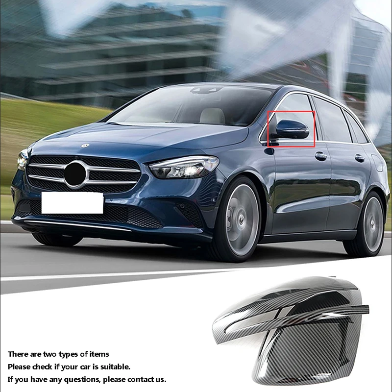 1 пара карбоновых автомобильных боковых зеркальных крышек для Mercedes Benz C E S CLS GLC Class