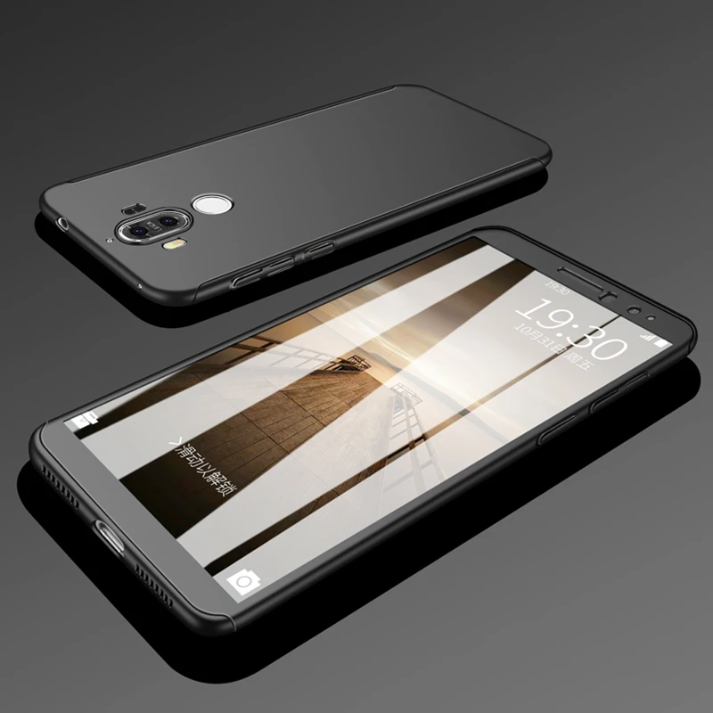 Полностью защитные чехлы на 360 градусов для Huawei Mate 8 9 10 Lite Pro тонкий жесткий чехол +