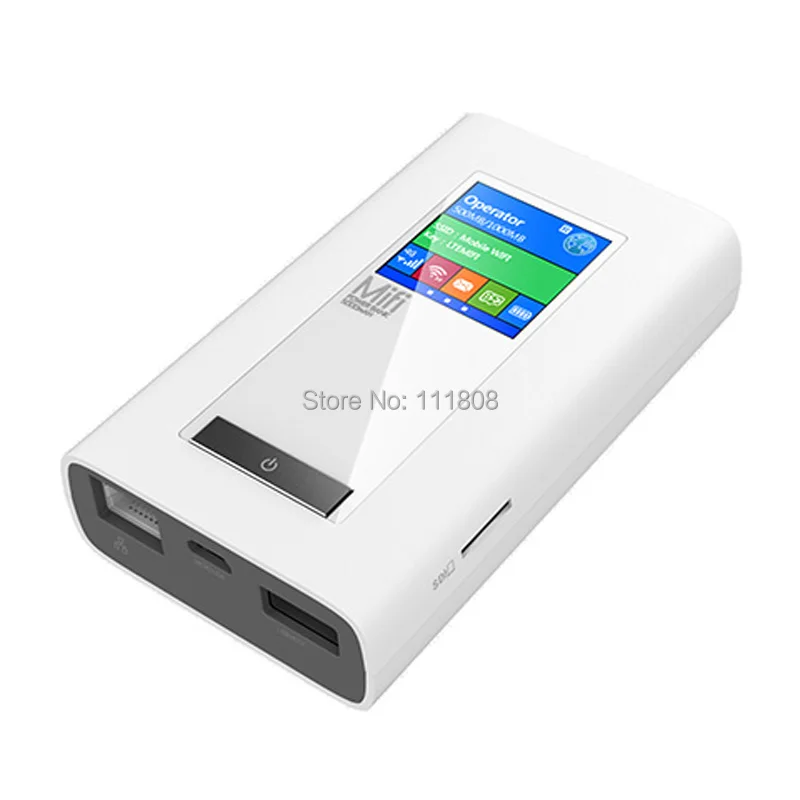 Новый Мифи LTE GSM 4 Г Wi Fi Маршрутизатор Беспроводной Адаптер с 5200 мАч Банк силы два SIM
