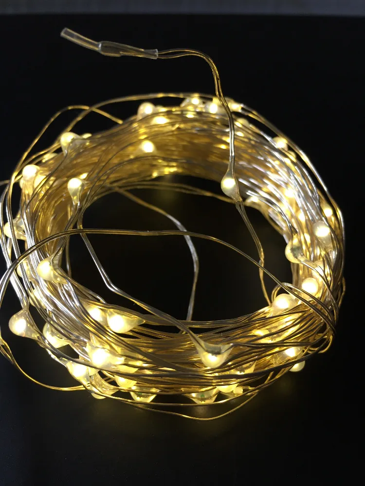 Сказочная светодиодная гирлянсветильник с питанием от батарейки микро-лампа