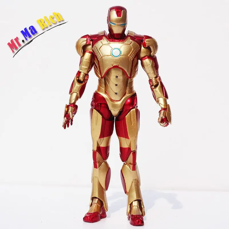 Супер герой Железный человек Тони Старк Фигурка 3 Марка 42 ПВХ классическая