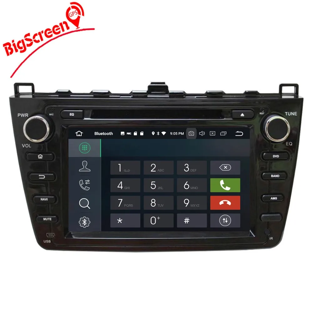 2 Din Android 8 0 7 1 RAM 4 Гб + 32 ядер автомобильное радио GPS Navi для MAZDA 6 2008 2012 HD Satnav