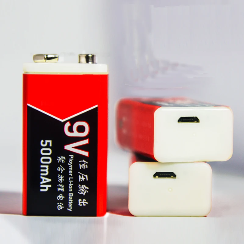 S19 9V 500mAh USB аккумуляторная батарея Lipo RC для микрофона/дистанционного управления/RC