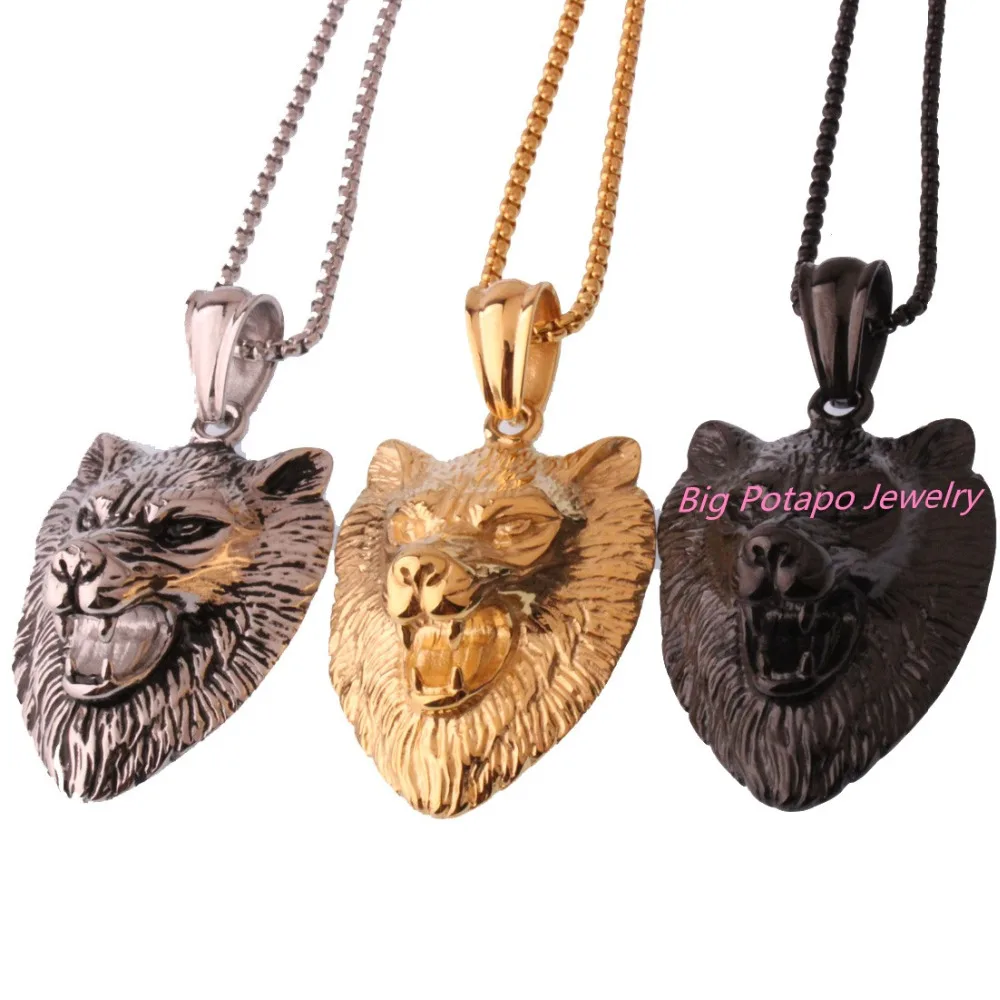 Панк Серебряный цвет золото черный колдун из нержавеющей стали в стиле norских