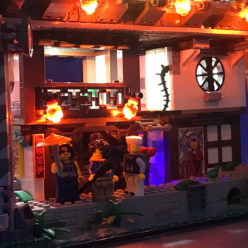 Светильник ка для Lego 70620 г. город Ниндзяго мастера спинцзянцу строительные блоки