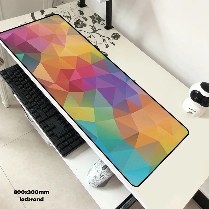 Size 800x300x2mm Геометрический Коврик для мыши гелевый 80x30 см Коврик для мыши locrkand компьютерный коврик для мыши игровой коврик для мыши геймер для ноутбука индивидуальные коврики для мыши - Цвет: Size 800x300x2mm