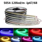 12 В постоянного тока, 5 м, Светодиодная лента 5054 120 светодиодовм, СВЕТОДИОДНАЯ лента SMD RGB, водонепроницаемая трубчатая Светодиодная лента ip67 ip68, светодиодная лента для электромонтажа, осветительная полоса, подводная светодиод