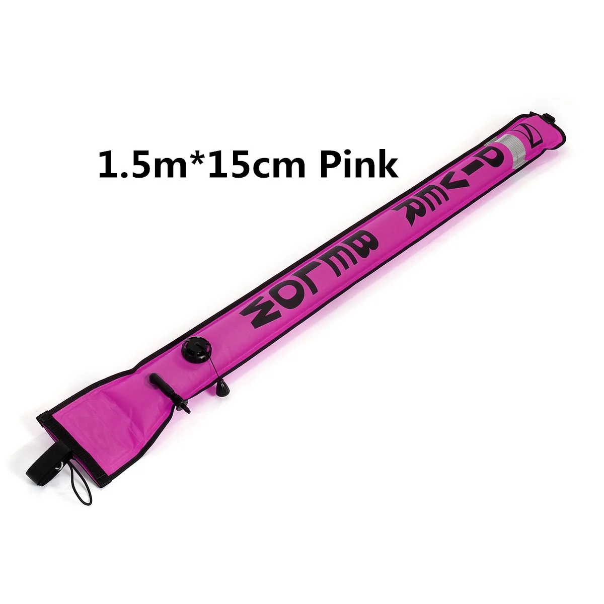 1.5mx15cm pink 1/1. 2/1. 5/1. 8 м буй для дайвинга Дайвинг поверхности маркерный буй SMB подводный Детская безопасность сигнала буй поплавок надувные трубки колбаса - Цвет: 1.5mx15cm pink