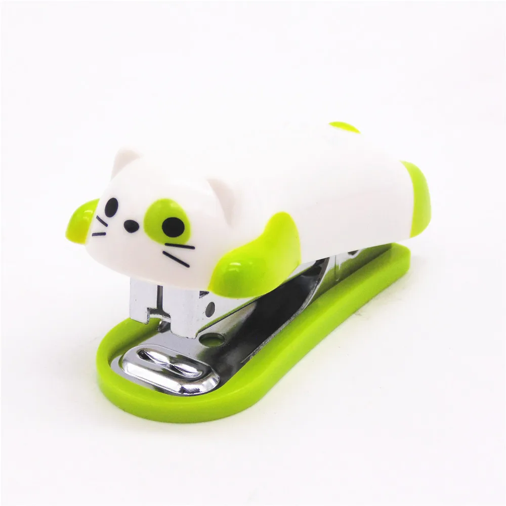 1 шт. мини степлер с котенком Мультяшные офисные и школьные принадлежности