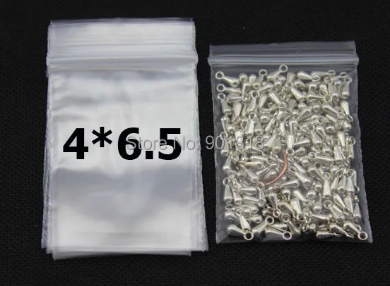 100 шт./лот 4*6 5 см Прозрачные перезаряжаемые белые мини пластиковые пакеты с