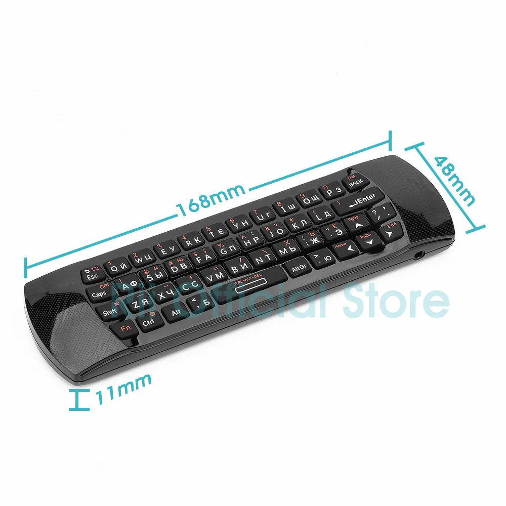 Rii i25A 2,4G мини клавиатура Air mouse пульт дистанционного управления с разъемом для наушников для Smart tv Android tv Box Fire tv