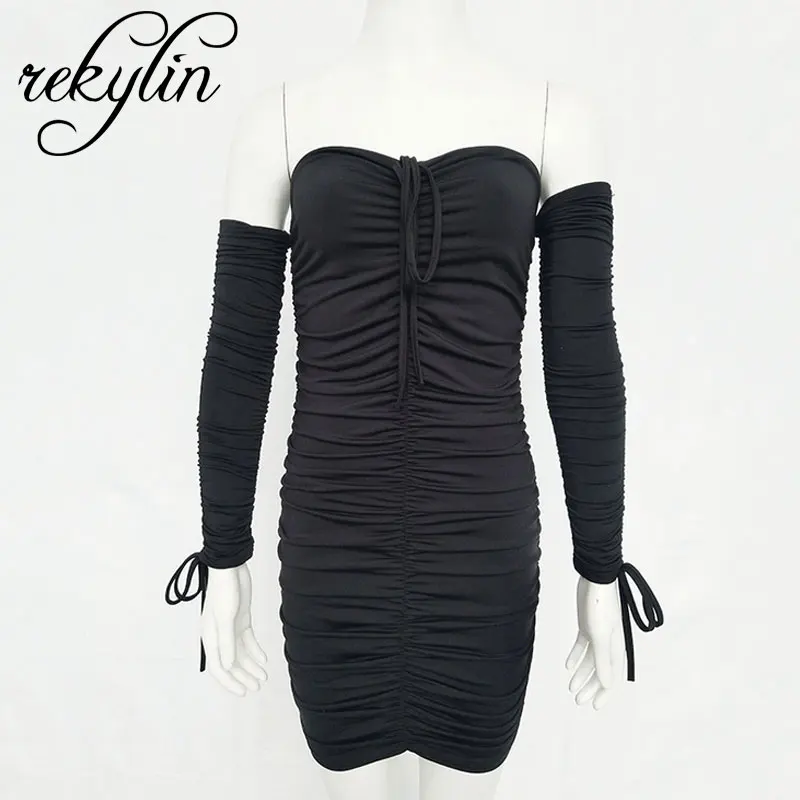 Rekylin женское осенне-зимнее Бандажное платье для женщин 2019 сексуальное с