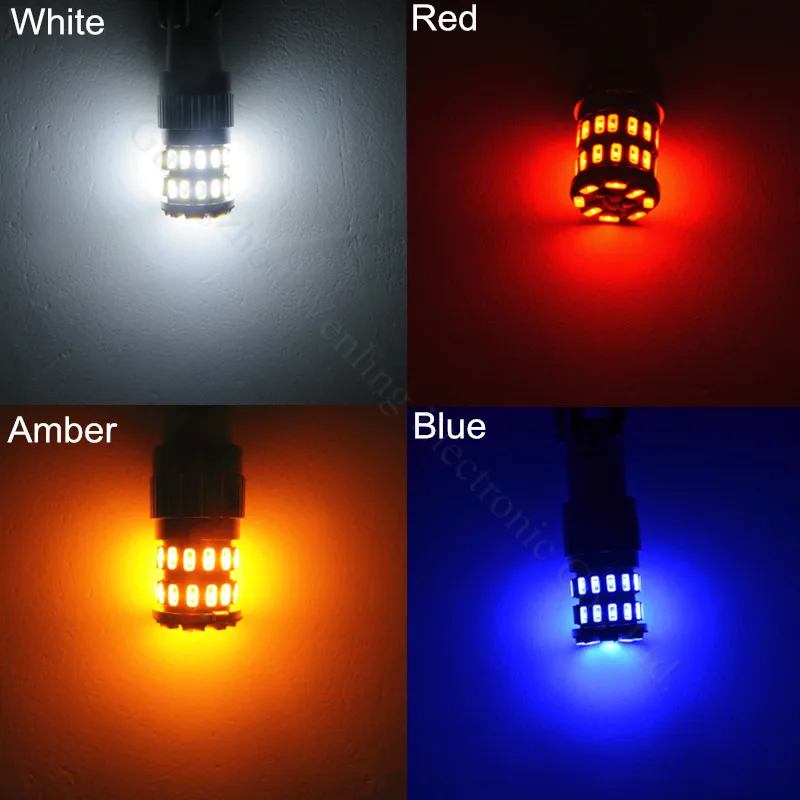 WLJH 2 шт. красный T10 Led W5W 3014 SMD светильник 3rd тормозной верхняя Центральная высокое