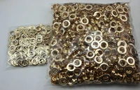 2000set 8mm plane eyelet rose gold metal copper eyelets buttons clothes accessory handbag findings free shipping