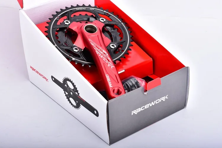 Mtb велосипедная педаль RACEWORK 22-32-44T на CNC 104 BCD велосипедная ручка 170 мм для 27/30 велосипедных скоростных частей