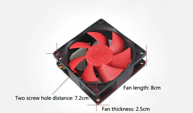 PCCOOLER F85 80 мм Ультра тихий ПК охлаждающий вентилятор чехол для компьютера кулер Hydraumatic 3Pin кулер для процессора охлаждающий вентилятор для компьютера чехол