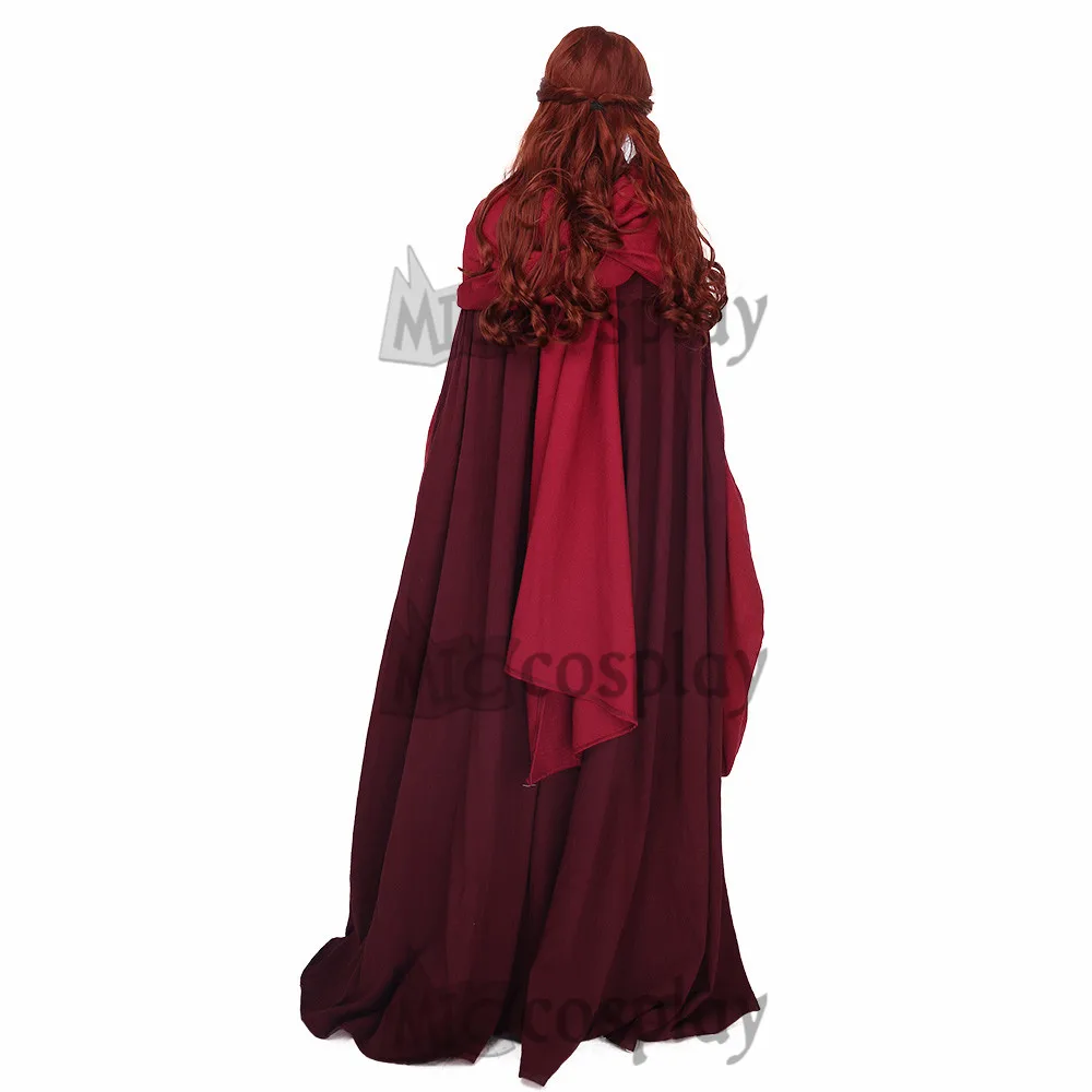 Леди мелиссандра костюм красное женское платье|game of thrones halloween|costume game thronesgame costume |