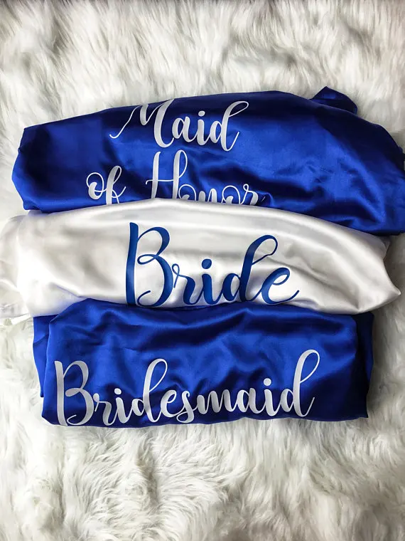 Индивидуальный заказ свадебные халаты для невесты кимоно платья подружки белье