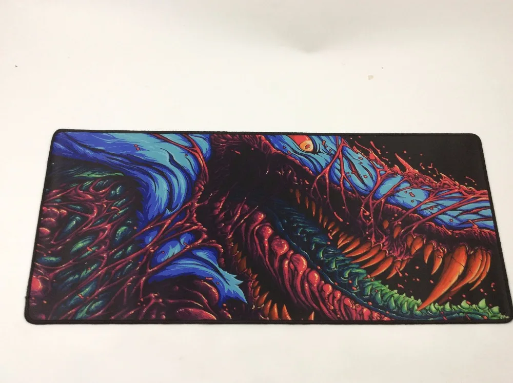 Игровой коврик для мыши Mairuige fire Hyper beast CS GO большой с обработанным краем ПК