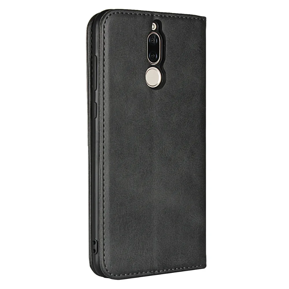 Чехол Etui для huawei mate 10 Lite, чехол, кожаный чехол, для huawei mate 10 Lite, роскошный телячий зернистый Магнитный Флип-кошелек, Fundas, сумка