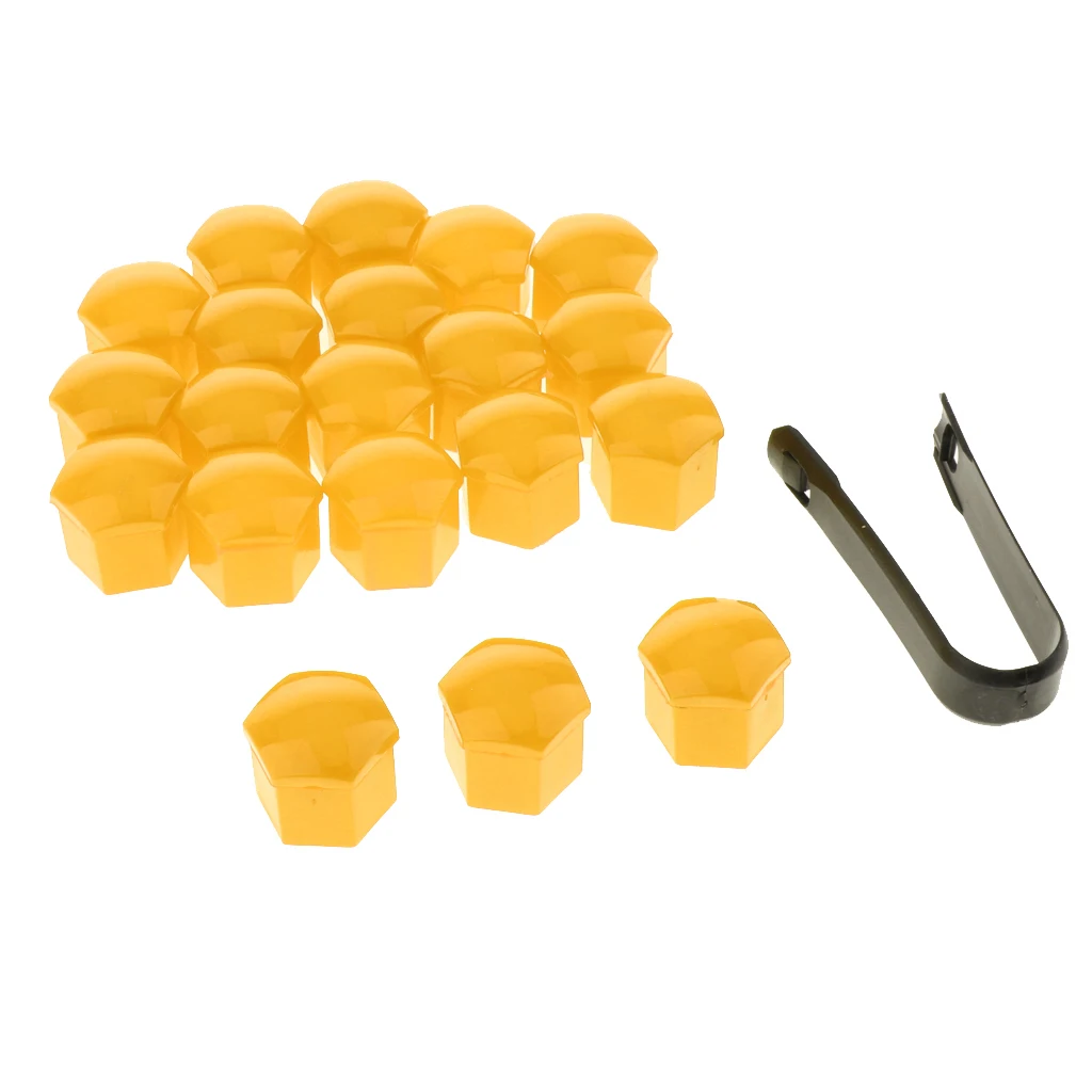 20 шт Пластиковые шестиугольные гнезда колеса автомобиля ступицы крышки винта 19