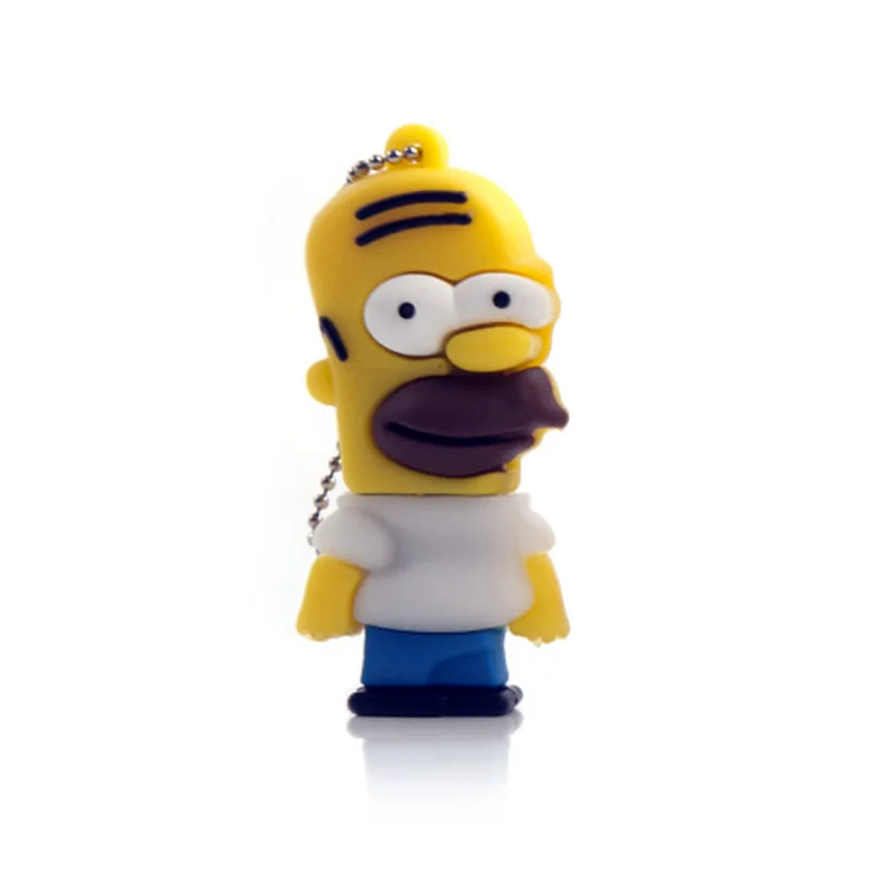 Homer Новое поступление usb флеш-накопитель Homer and Bart, мультяшный USB флеш-накопитель 16 ГБ, usb флеш-накопитель 4 ГБ/8 ГБ/16 ГБ/32 ГБ/64 ГБ, USB подарки - Цвет: Homer