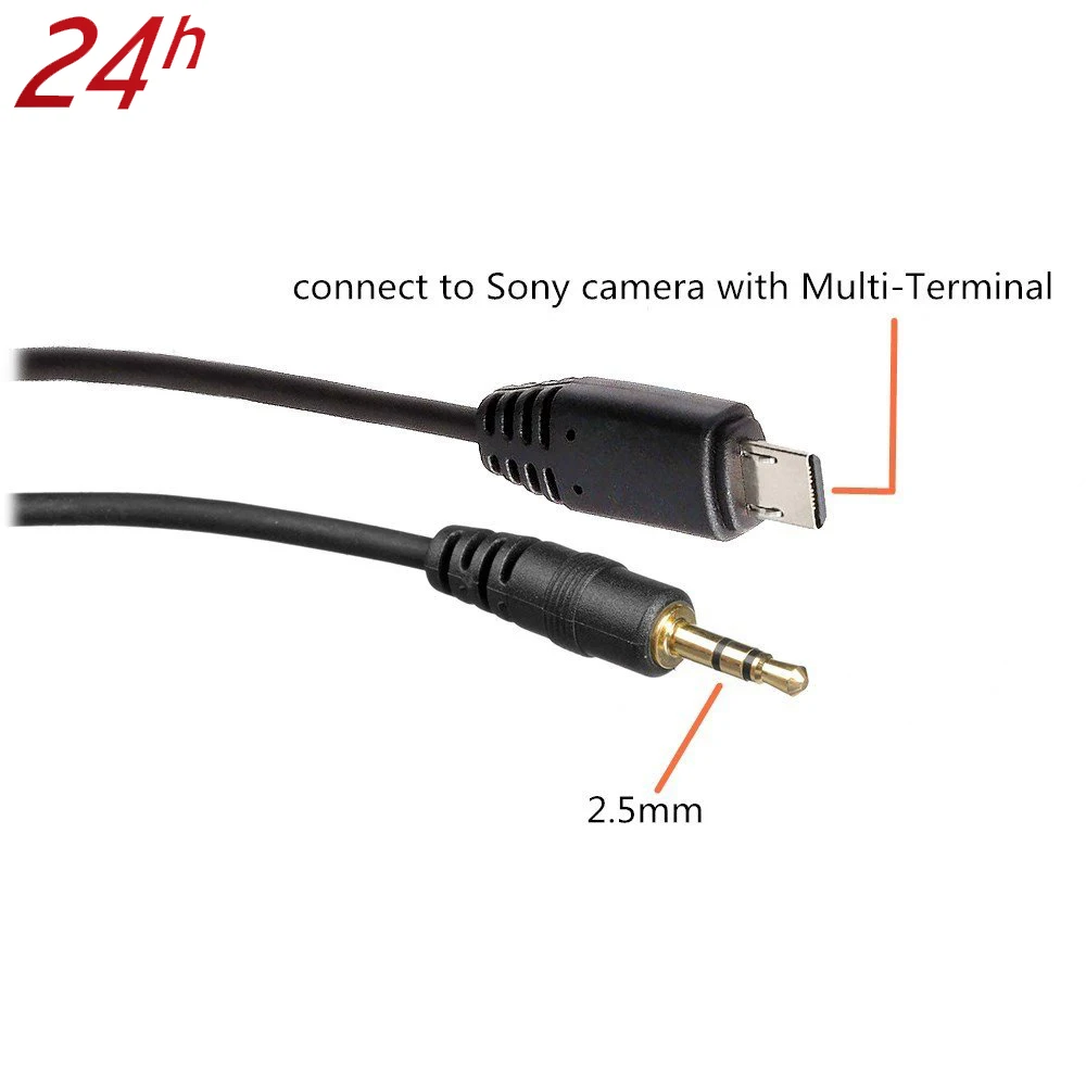 2.5mm-S2 затвора кабель подключения для TW-282/TC 252/TF-364/TF-374/RW-221 JY-120 или для camfly приемник камеры для sony A58 и т. д