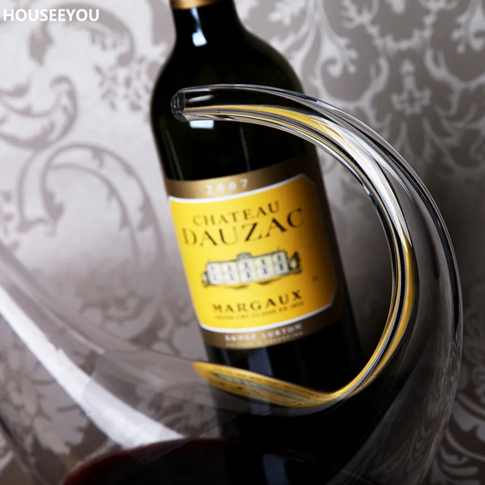 1000 мл уникальный бессвинцовый стеклянный Декантер для вина аэратор контейнер