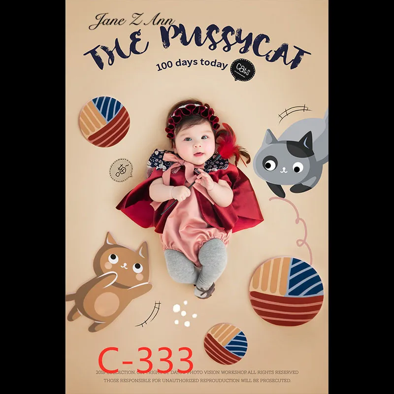 Jane Z Ann Детская фотография одежда+ фон одеяло креативная тема 3-6 месячный ребенок студия съемки аксессуары