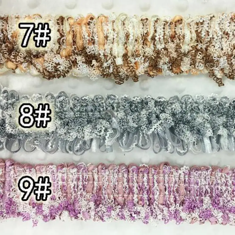 12 ярдов/лот Обрамленные бахромой кружевные аксессуары для занавесок, дивановых подушек, декоративных подушек DIY с бахромой Con Flecos on.