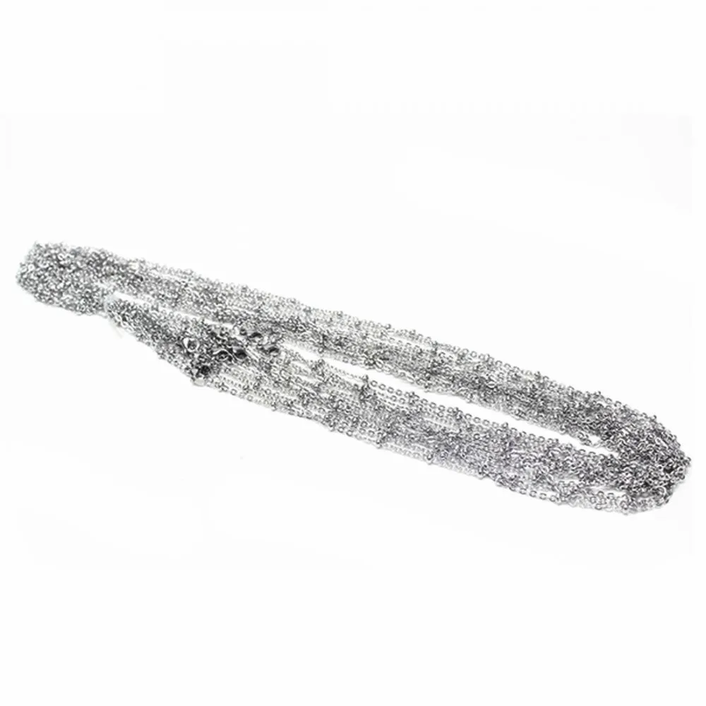 Ожерелье женское из нержавеющей стали с круглыми бусинами 3 мм | Украшения и