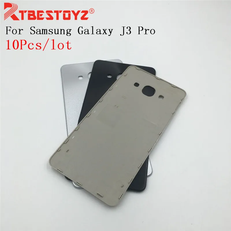 

RTBESTOYZ 10PCS For Samsung Galaxy J3 Pro J3110 J3119 Housing Back Cover Rear Battery Door Fundas Replacement Parts