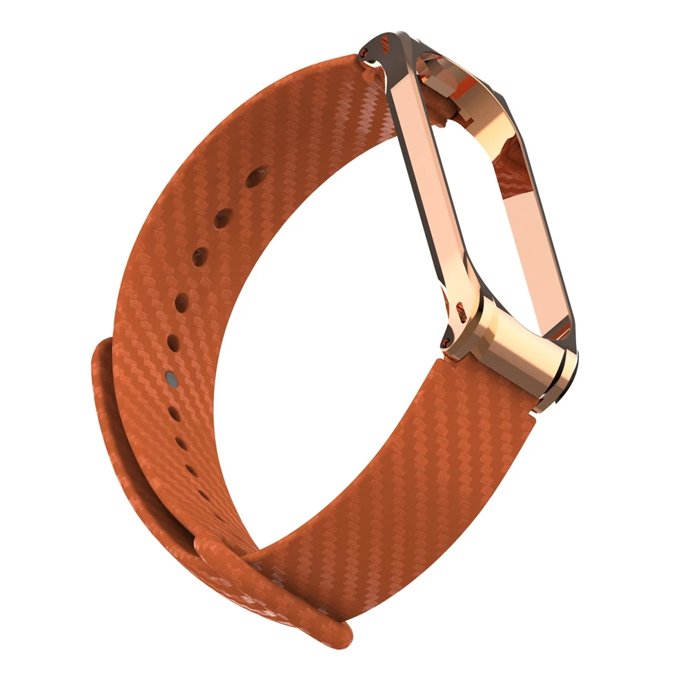 Металлический браслет из нержавеющей стали mi Band 4 Модный Цветной ремешок из углеродного волокна для mi Band 4 3 Xiaomi mi Band 4 сменный Браслет