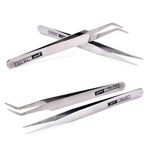 

2Pcs/set Professional Women Lady Stainless Steel Hair Removal Eyebrow Tweezer Beauty Makeup Tools Hot