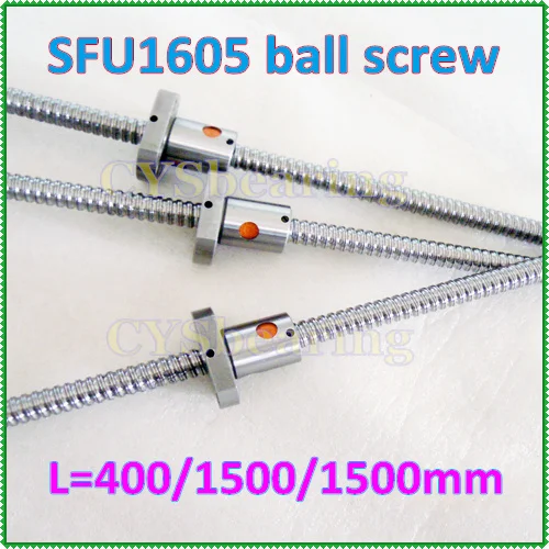 3 шт. шариковый винт RM1605 L 400/1500/1500 мм + шариковая гайка для ЧПУ|for cnc|ballnut for cncscrew screw |