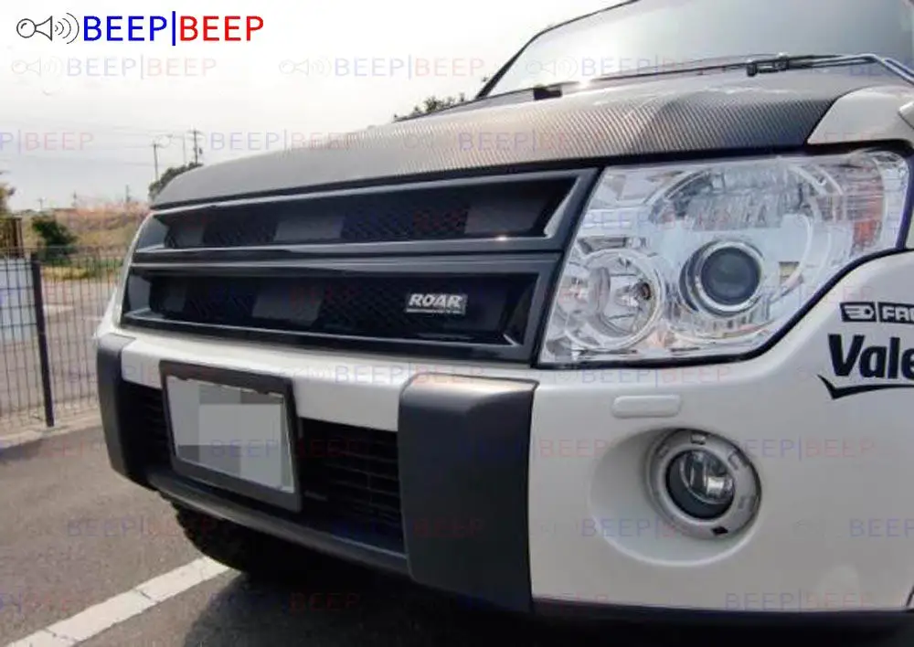 Решетка радиатора для Mitsubishi Pajero IV 2006-2015 АБС-пластик спортивные стили