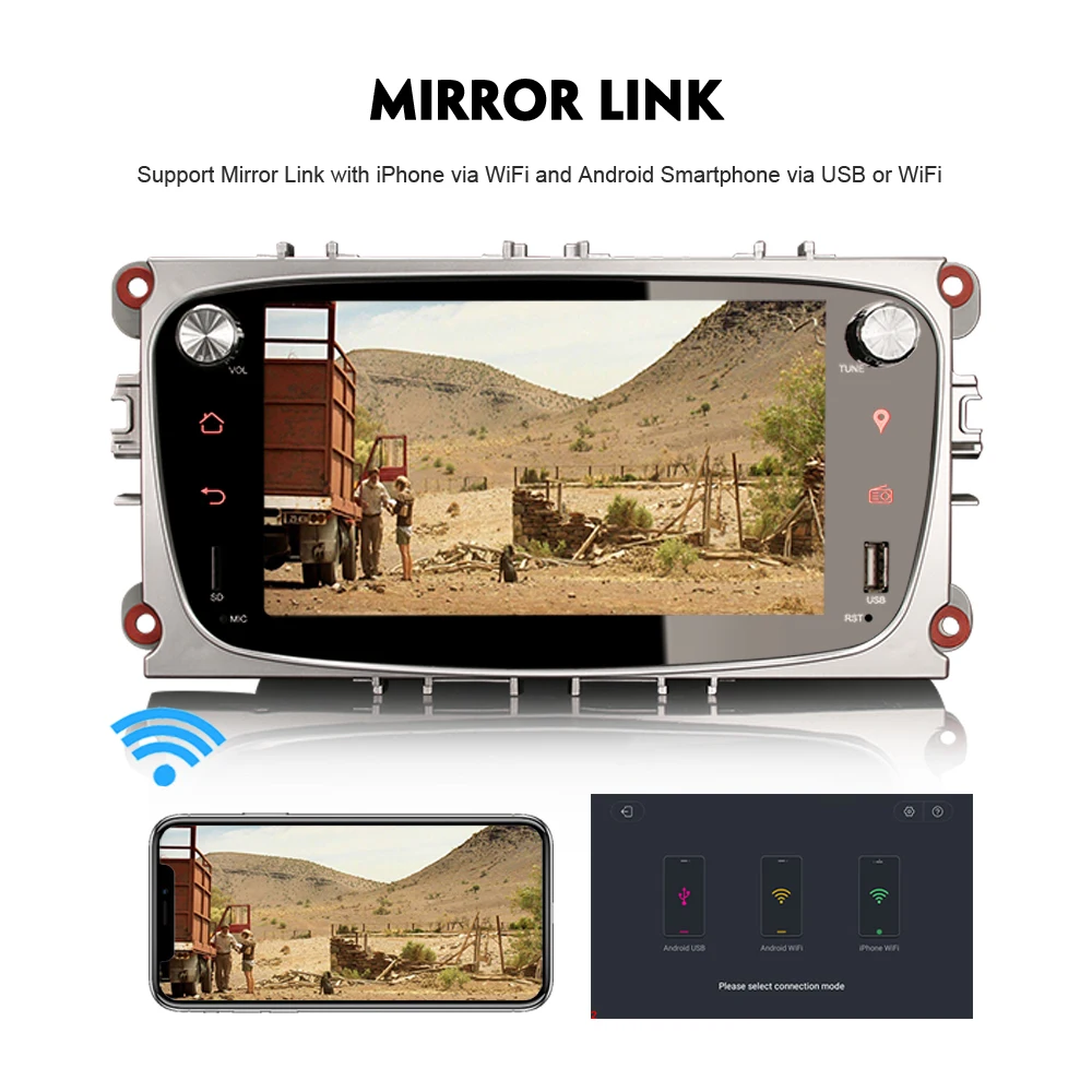 " Wifi MP3 dvd-плеер радиоприемник для Android DAB+ Авторадио Bluetooth Sat Nav GPS для Ford Focus MK2 Mondeo Mk4 S-Max C-Max Galaxy