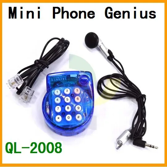 Мини телефон genius QL 2008 позволяет пользователю наслаждаться личными звонками без