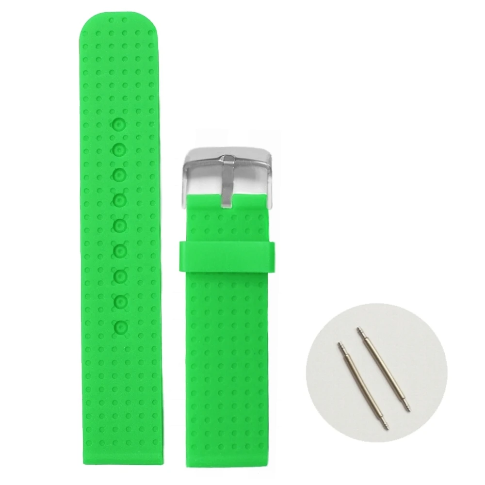 20 мм хороший цвет Aqua Силиконовое желе резиновые женские часы ремешок ремни