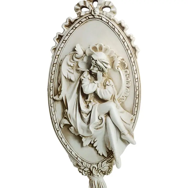 

Romeo Juliet Angel 3D Wall Background Decoration Crafts Wall Hanging Resin Home Wall Decoration European Wall Sticker R323