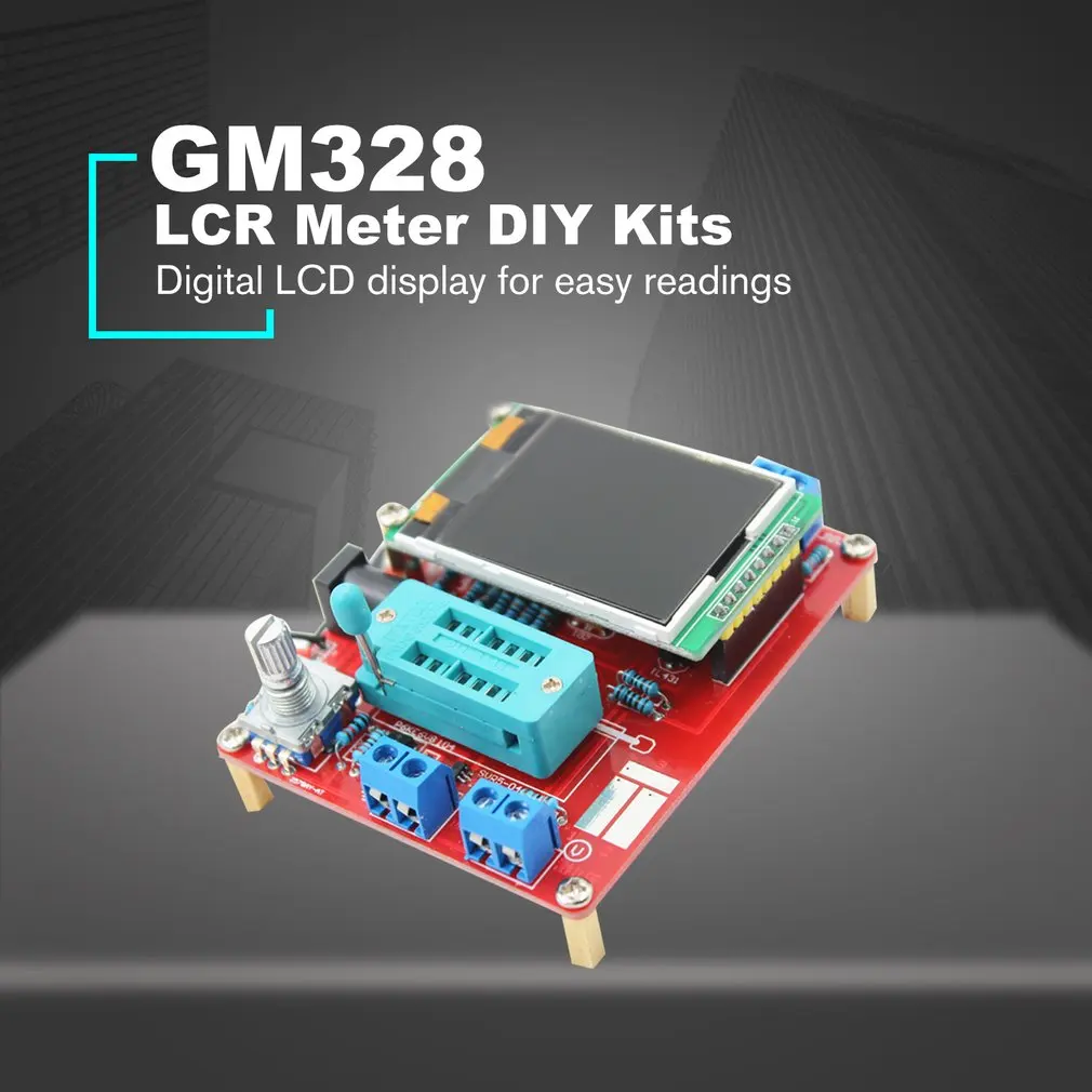 GM328 DIY Transistor Tester Tool Parts Frequency Measurement Meter LCD Display PWM Square Wave LCR TFT Kits | Инструменты