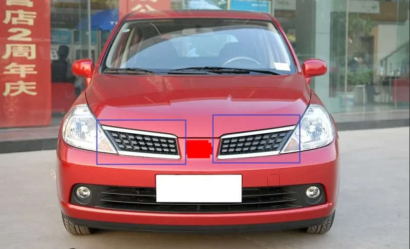 Решетка переднего бампера из АБС пластика подходит для Nissan Tiida / Versa Latio (C11) 2005