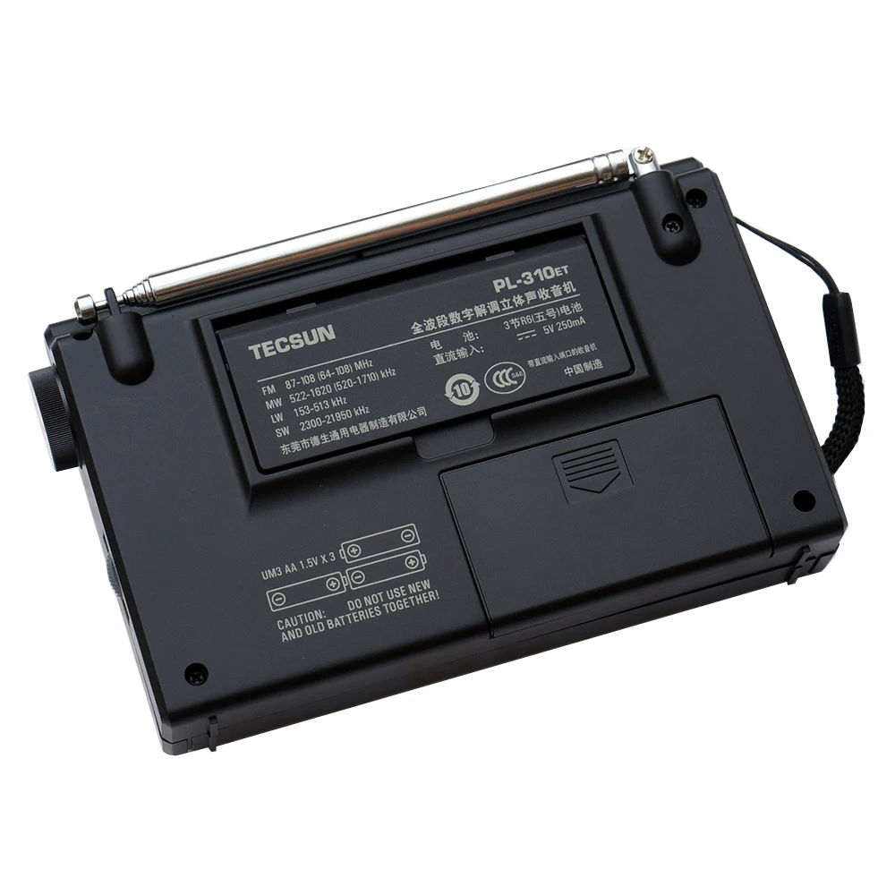 Tecsun PL310ET, радиоприемник с широким диапазоном, цифровой демодулятор, FM / AM, стерео, радио TECSUN PL-310