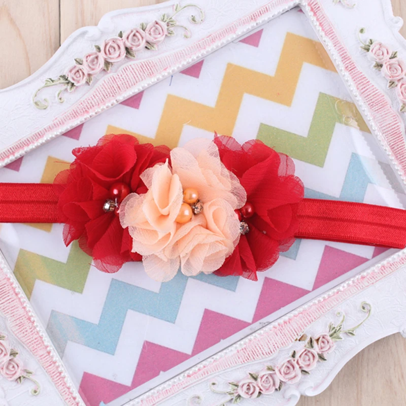 1 шт. детская лента для волос со стразами и жемчугом|headband kids|flower headbandkids hair accessories |