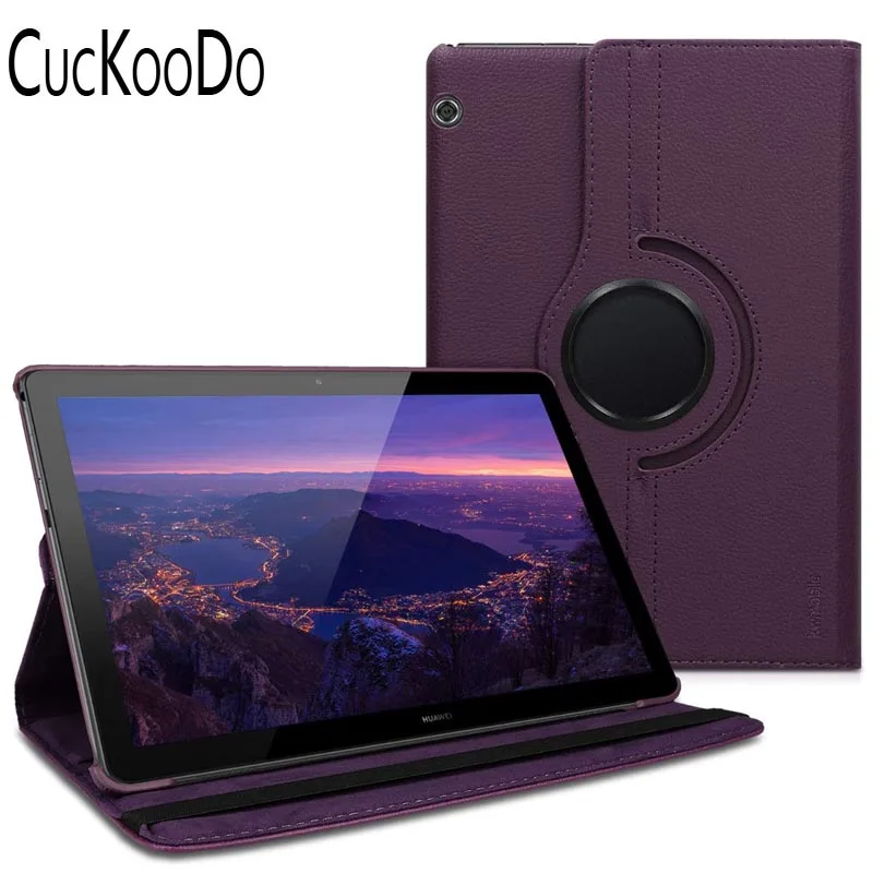 Для Huawei MediaPad T5 10 '' 360 градусов вращающийся PU кожаный чехол для дюймовый