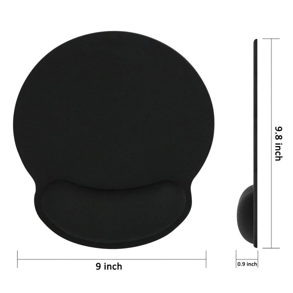 Black wrist holder mouse pad Soft memory foam Ergonomic mat with gel Lycra cloth surface speed verison mousepads | Компьютеры и офис