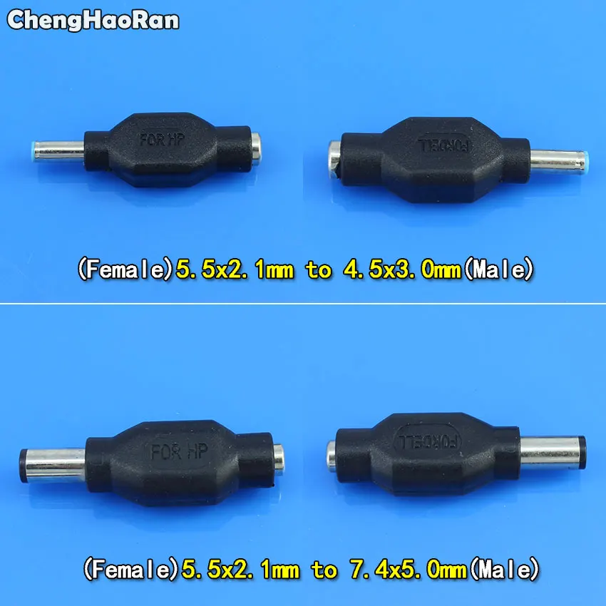 ChengHaoRan 2 шт. 4 5x3 0 мм/7 4x5 мм штекер постоянного тока на 5 5x2 1 адаптер Разъем для DELL