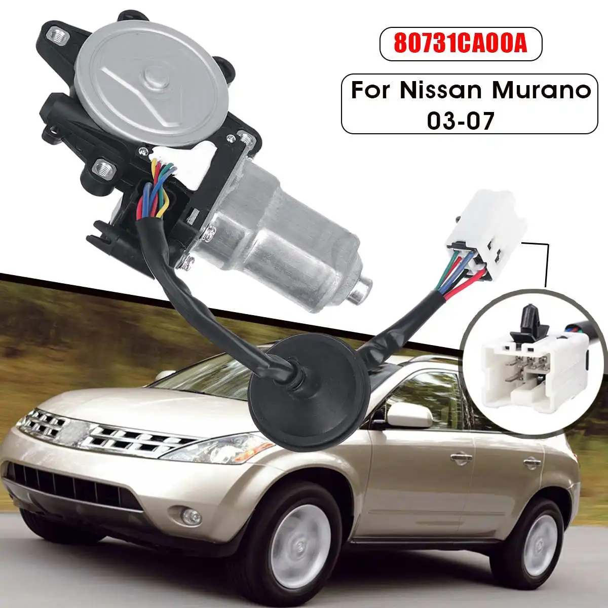 Мощность передний левый со стороны водителя LH двигатель окна для Nissan Murano 2003 2004 2005 2006 2007 80731CA00A